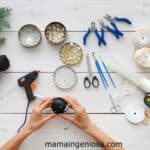 Decoración navideña con materiales reciclados